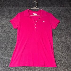 Aeropostale Women's Hot Pink A87 Short Sleeve Polo — Size L